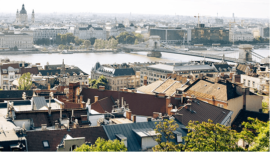 Budapest city view
